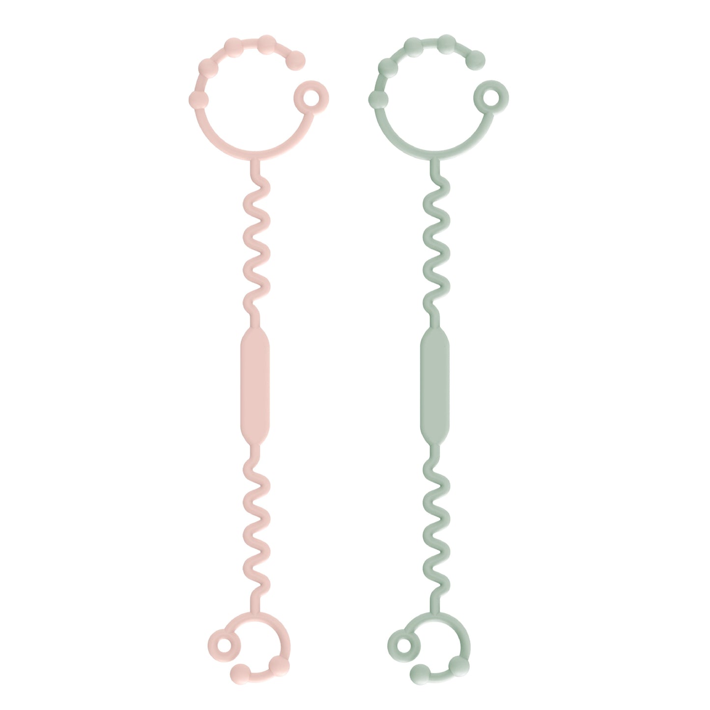 Correa de Silicona para Juguetes - 2 Unidades - Rosa y Sage