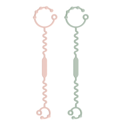 Correas de Silicona para Juguetes - 2 Unidades - Rosa y Sage