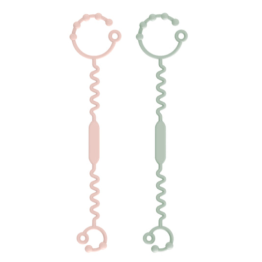 Correa de Silicona para Juguetes - 2 Unidades - Rosa y Sage