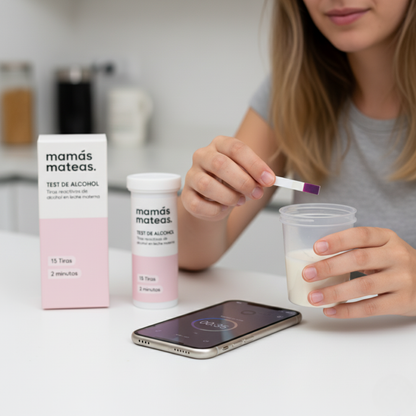 Test de Alcohol para Leche Materna - 15 Tiras Reactivas