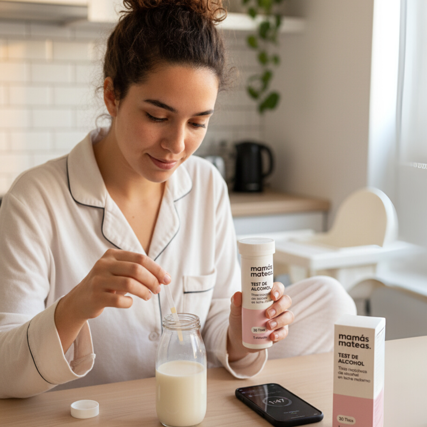 Test de Alcohol para Leche Materna - 15 Tiras Reactivas