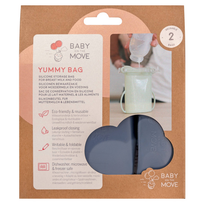 Pack 2 Bolsas de Silicona Multifuncionales - Yummy Denim