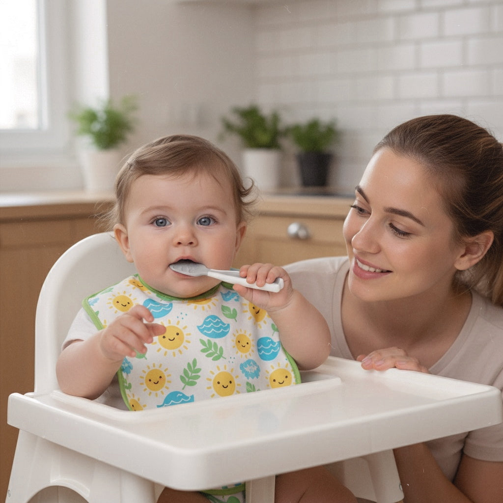 Set de 2 Pre-Cucharas de Aprendizaje para Bebé – +4 meses