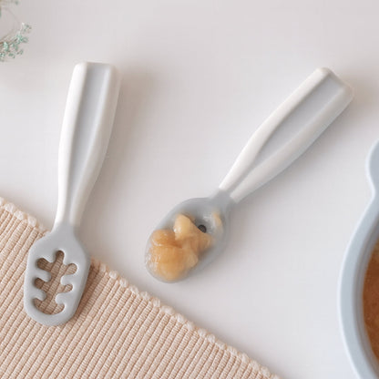 Set de 2 Pre-Cucharas de Aprendizaje para Bebé – +4 meses